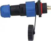 Flange Aviation Plug Socket IP68 Male and Female Butt Joints Flange with Cap Panel Mount Connector for Industrial Device Power Signal (3 core (380V 10A))
