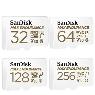 SanDisk 32G 64G 128G 256G microSDXC Max Endurance 行車紀錄 記憶卡