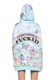 [Dolls Kill] Happy Go Lucky Zip-Up Hoodie (Brooklyn)