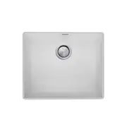 Oliveri Santorini Single Bowl Undermount Sink - White