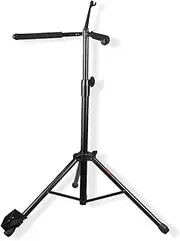 Mr.Power Adjustable Cello Stand with Bow Hook, Foldable Tripod Support for 1/2, 1/4, 4/4, 3/4, 1/8, 7/8 Full Size, Floor Steel Holder for Home School Studio Churches Display Travel Performance