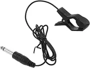 Yardwe Microphone Pickup Guitar Microphone Guitar Pickup Covers Clip Musical Instrument Accessories Acoustic Electric Transducer Black Abs
