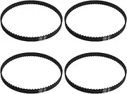 EMSea 4Pcs 150XL037 Timing Belt Replacement Rubber Drive Belt 75 Teeth Black Cogged Geared Belt Accessories for Inprinters Sanding Machines Packaging Machinery