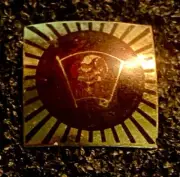 Old Soviet Russian Communist Vladimir Lenin Pin back limited edit Metal RARE