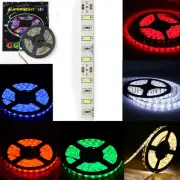 5M Red Blue Green White Color LED Strip Light 5050SMD Flexible Tape Ribbon Light