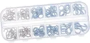 Generic 100pcs Self-Tapping Screws Hooks Eye Bolt Kit Chains DIY Sheep Eye Screw Ring Stainless Eye Screw Mini Screw Eye Pin Peg Eye Lag Screws Sheep Eye Screw Hook Carbon Steel Q215