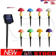 Solar Mushroom Lights Outdoor Decor Whimsical Yard Art For Yard Decor Gnome⇧