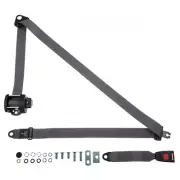 Rear Automatic Seat Belt For Opel Cavalier Hatchback 1981-1983 Grey