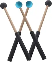 Abaodam 2Pairs Xylophone Mallets Durable Handle Drumsticks Percussion Mallets for Beginners for Marimba and Tongue Drum Performance