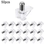 Plastic Bracket Shelf Support Set Transparent 50 Piece 50pcs Accessories