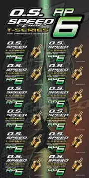 O.S Speed Glow Plug RP6 24k Gold For Turbo Engine 12pcs