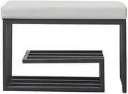 Shoe Bench with Cushion,3 Tier Shoe Rack Bench for Entryway, Shoe Bench with Storage Shelf, Metal Shoe Stand Shoe Rack with Bench for Closet, Hallway, Living Room (Color : /Gray, Size : 60cm)