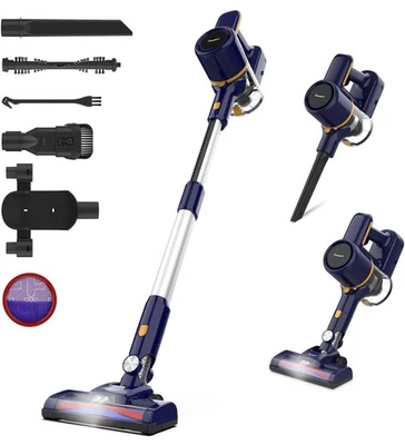 Powaert N7S Cordless Vacuum Cleaner, 6-in-1 Lightweight Stick Vacuum W/ Battery