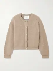 [Arch4] Arch4 - Antrim Cashmere-blend Bouclé Cardigan - Taupe - medium medium Brown