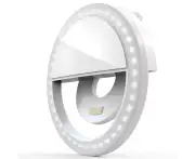 Selfie Ring Light Rechargeable Portable Clip-on Selfie Fill Light with 36 LED for IPhone/Android Smart