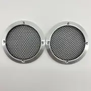 2- 3" Full Aluminum Speaker Cover Mesh Grills For Car Audio DJ PA Speaker Chrome