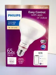 New in Box one piece only Philips Smart Wi-Fi LED WiZ Bulb 65W 650 Lumen