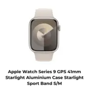 Apple Watch Series 9 GPS 41mm Starlight Aluminium Case Starlight Sport Band S/M