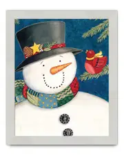 Courtside Market Snowman I Framed Art