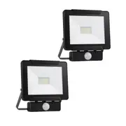 20W Dino LED Floodlight with Passive Infrared Sensor - 2 pack special