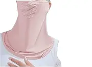 [Generic] 1pc Ear Hanging Sun Protection Neck Cover Ice Silk Full Face One Piece Face Outdoor Face Scarf Summer