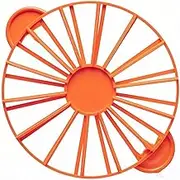 Red Orange Cake Portion Marker 10 or 12 Slices Round Cake and Pie Marker Divider Double Sided Cake Slicer Divider for Pastry Baking for Kitchen Utensils and DIY Cake Dividing