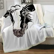 Cow Face Throw Blanket