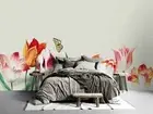 3D Floral Butterfly Wallpaper Wall Mural Removable Self-adhesive 134