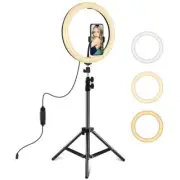 11.8 Led Ring Light with Tripod and Phone Clamp - 3 Modes Dual Colour Temperatur