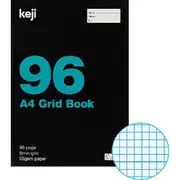 Keji A4 55gsm 5mm Grid Book 96 Page