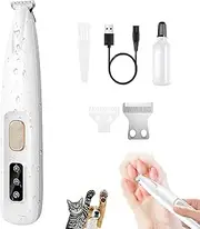2Set 2025 Upgraded Dog Paw Trimmer with LED Light, Low Noise Waterproof Rechargeable Paw Hair Trimmer, Pet Paw Trimmer (1PC)