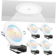 Sunco Motion Sensor Recessed Light 6 Inch LED, Slim Downlight with Junction