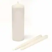 Basic Ivory Unity Candle Set