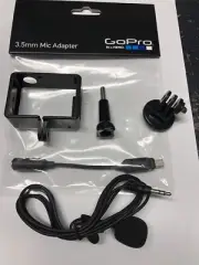 GOPRO 3.5MM MIC ADAPTER HERO3+HERO4+LAPEL Microphone Audio Cable+R Tripod Frame