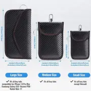 Faraday Pouch for car Keys 2 Pack Faraday Bag Car Key Signal Blocking Pouch