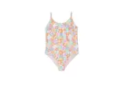 Roxy One Piece Swimsuit Girls 7 Multicolor Floral Sunset Beach Swimwear ASM200