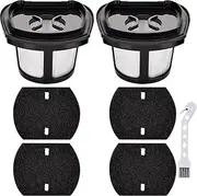 [Artraise] Filter Replacement for Bissell Pet Hair Eraser Filter Hand Vacuum Model 2284W 2390 2389 2390A, 23903, Compare to Parts # 1614212 1614203 1614204, 2 Mesh Filters 4 Foam Filters 1 Cleaning Tool