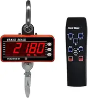 [JAJAJ] Industrial Digital Crane Scale 1000KG Crane Scale, Digital Scales LCD High Accurate Weighing Industrial Heavy Duty Hook Hanging Scales Balance for Farm,Livestock,Factory,Construction