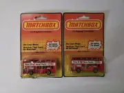 1983 Matchbox Superfast "I Love New York" London Buses On Cards