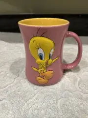 XPRESS Looney Tunes Tweety Bird 3D Coffee Mug Warner Bros. Pink & Yellow (l3)