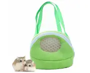 Hollypet Travel Portable Hamster Backpack With Snacks-Green