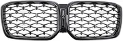 XISII Car Front Bumper Grill, Fit For, X3 G01 G08 X4 G02 2022-IN SDrive20i XDrive20i M40i Sports Grille Auto Accessories Bumper Grille for Front End(Gloss Black Diamond)