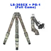 Leofoto LS-365CX + PG-1 (Full Camo) Version Ranger Series Tripod andGimbal Head