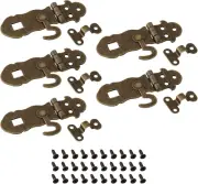 5Pcs Antique Bronze Latch Lock 72X24Mm Vintage Hasp Latch Box Clasp Hasp Latch f