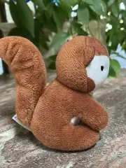 Aurora Baby Plush Brown Squirrel 3.5” Soft Lovey Small Rare 2016
