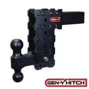 GENY Phantom-X 16K 7.5" Drop 2.5" Solid Trailer Hitch w/ Dual Ball 1.6K TW Truck