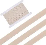 GORGECRAFT 10Yds*12mm Non-Slip Elastic Band Gripper Tape Ribbon Roll with 5mm Rubber Stretch Strap Fibre Webbing for Sewing Crafting DIY Headband Garments Sports Shorts Wig Hats Bags BurlyWood