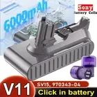 V11 Button Click in Battery For Dyson V11 Outsize SV15 Replacement Battery/Filer