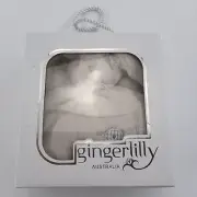 Gingerlilly Australia Bunny Rabbit Super Soft Grey Color Baby Security Blanket