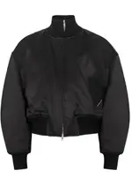 Alexander Wang Padded Satin Bomber Jacket - Black - M (UK12 / M) M (UK12 / M)